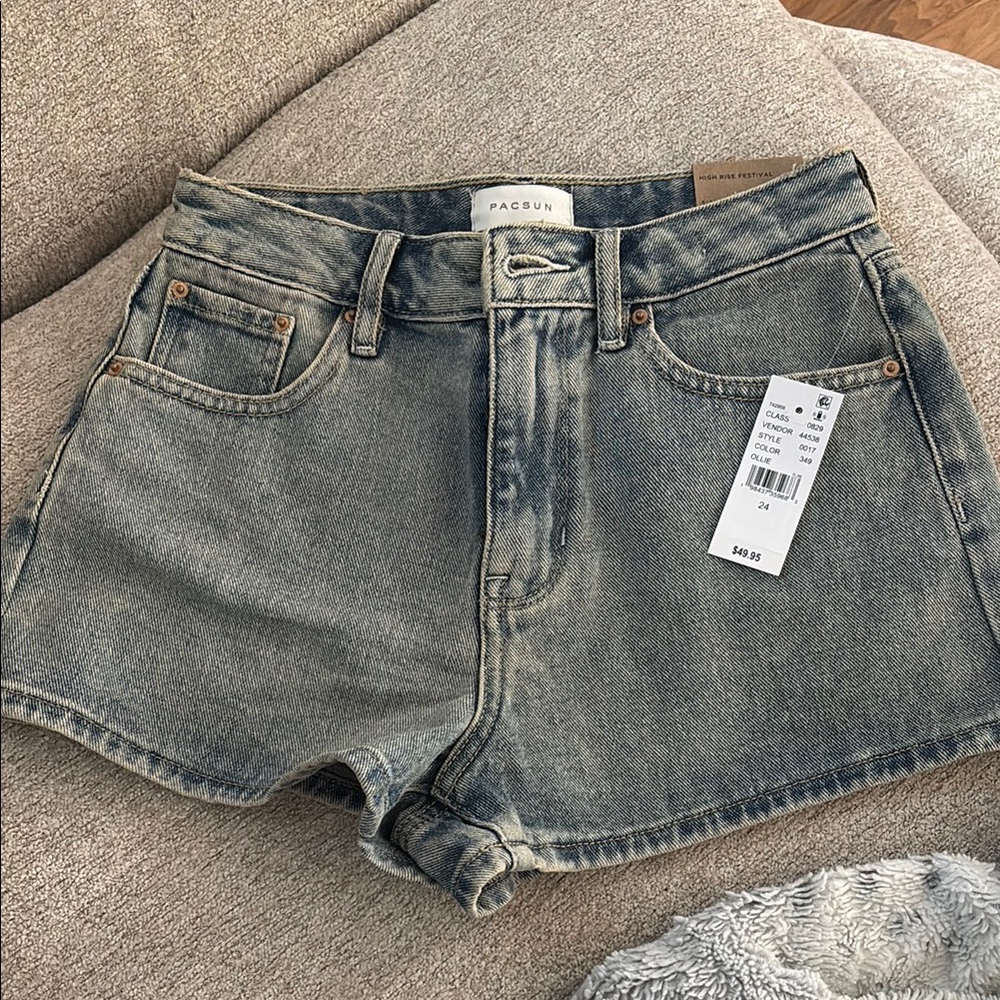 PacSun Women's Faded Blue Jean Shorts